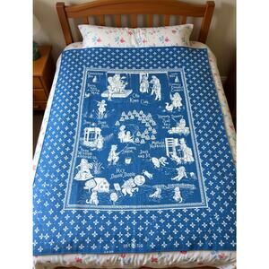 Nursery Rhyme very old blanket wall covering print panel y Jacquard (107)